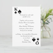 Koningen en koninginnenweddenschappen kaart (Staand voorkant)