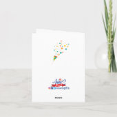 Koningen geboren in januari Hartelijk Verjaardag K Kaart (Achterkant)