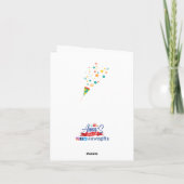 Koningen geboren in mei hartelijke Kaart (Achterkant)