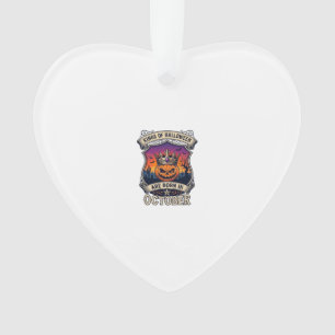 Koningen Halloween Worden Geboren Oktober Kroon Po Ornament