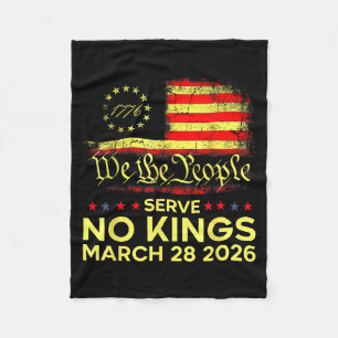 Koningen in Amerika 28 maart 2026 koningsdag grapp Fleece Deken