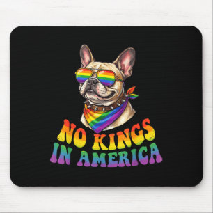 Koningen in Amerika Franse bulldog regenboog trots Muismat