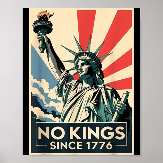 Koningen in Amerika sinds 1776 Standbeeld van de V Poster (Voorkant)