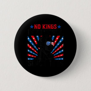 Koningen in Amerika sinds 1776 USA-vlag in nood Ronde Button 5,7 Cm