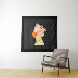 KONINGEN MET EEN VEELKMASKkunst VAN DE Pop Wandkleed