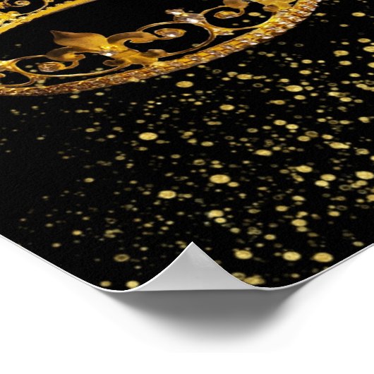 Koningen schilderij poster (Hoek)