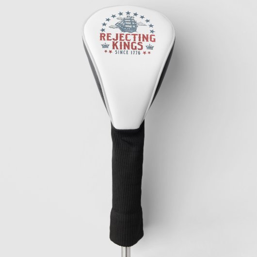 Koningen verwerpen sinds 1776 4 juli golfheadcover (Voorkant)