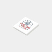 Koningen verwerpen sinds 1776 4 juli  post-it® notes (Schuin)