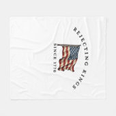 Koningen verwerpen sinds 1776 Amerika Fleece Deken (Voorkant (Horizontaal))
