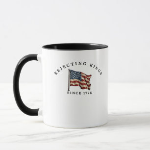 Koningen verwerpen sinds 1776 Amerika Mok