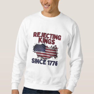 Koningen verwerpen sinds 1776 Klassieke Retro Stij Trui