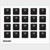 Koningen verwerpen sinds 1776 Klassieke stijl Vierkante Sticker (Vel)
