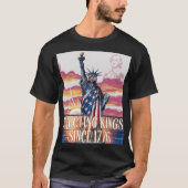 Koningen verwerpen sinds 1776 t-shirt (Voorkant)