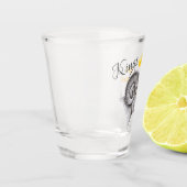 Koningen worden geboren in april maart Aries Zodia Shot Glas (Links)
