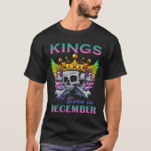 Koningen worden geboren in december t-shirt (Voorkant)