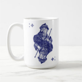 Koningen zijn een van de pakken van een kaartspel. koffiemok