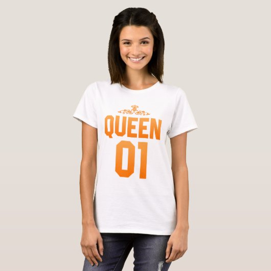 Koningin 01 t-shirt (Voorkant volledig)