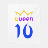 Koningin 10 fleece deken (Voorkant)