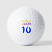 Koningin 10 golfballen (Voorkant)