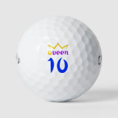 Koningin 10 golfballen (Voorkant)