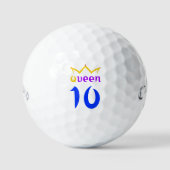 Koningin 10 golfballen (Voorkant)