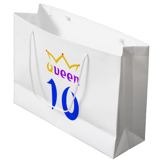 Koningin 10 groot cadeauzakje (Voorkant Gekanteld)
