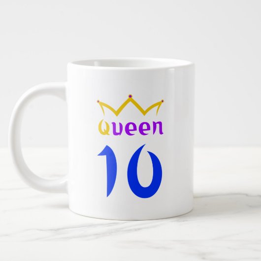Koningin 10 grote koffiekop (Links)
