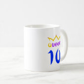 Koningin 10 koffiemok (Voorkant rechts)