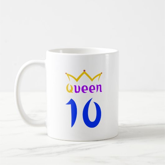 Koningin 10 koffiemok (Links)