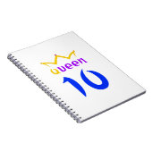 Koningin 10 notitieboek (Rechterzijde)
