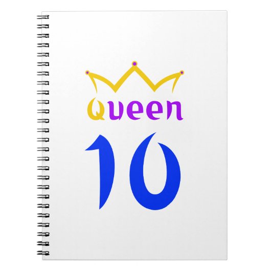 Koningin 10 notitieboek (Voorkant)