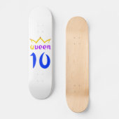 Koningin 10 persoonlijk skateboard (Voorkant)