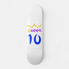 Koningin 10 persoonlijk skateboard