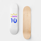 Koningin 10 persoonlijk skateboard (Voorkant)
