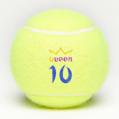 Koningin 10 tennisballen (Achterkant)