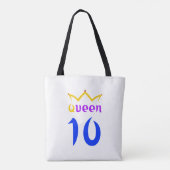 Koningin 10 tote bag (Achterkant)