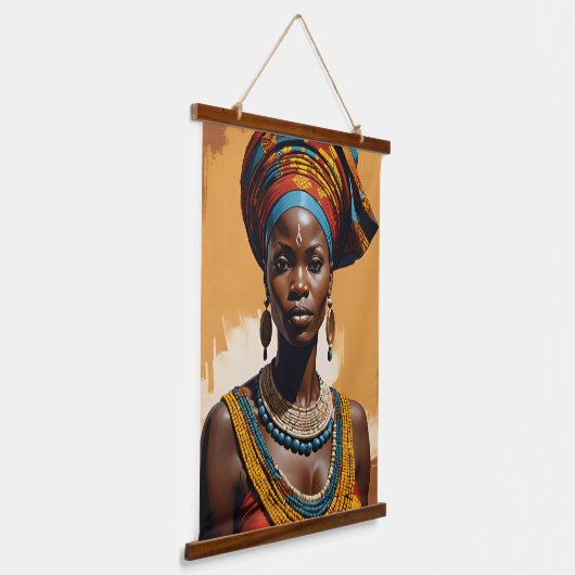 Koningin 1 hangend wandkleed (Gebogen)