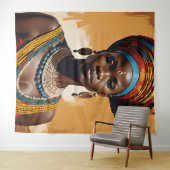 Koningin 1 wandtapijt wandkleed (In Situ (horizontaal))