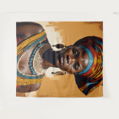 Koningin 1 wandtapijt wandkleed (Voorkant (horizontaal))