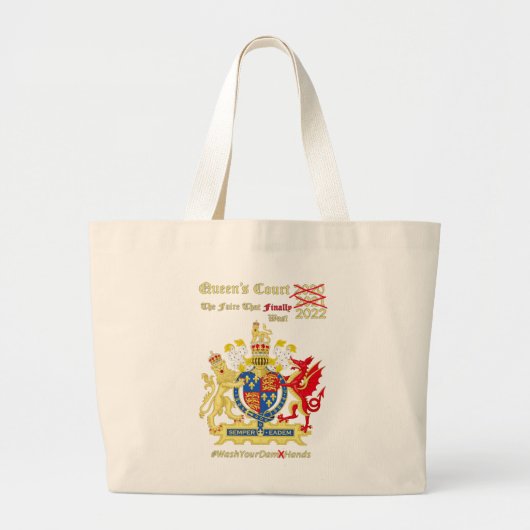 Koningin 2022 grote tote bag (Voorkant)