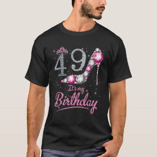Koningin 49 jaar oud Het is mijn verjaardag T-shirt