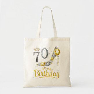 Koningin 70 jaar oud Het is mijn  retro van de ver Tote Bag