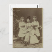 Koningin Alexandra met haar dochters #010UK Briefkaart (Voorkant / Achterkant)