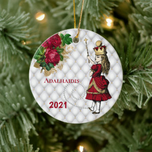  koningin Alice Kerstmis Keramisch Ornament
