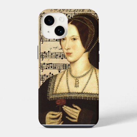 Koningin Anna Boleyn iPhone Hoesje (Achterkant)