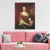 Koningin Anne en William van Gloucester Canvas Afdruk (Insitu (Woonkamer))