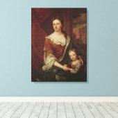 Koningin Anne en William van Gloucester Canvas Afdruk (Insitu (Houten vloer))