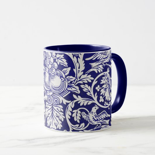Koningin Anne Pattern, William Morris Coffee Mok (Voorkant rechts)