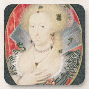 Koningin Anne van Denemarken, miniatuur Drankjes Onderzetter