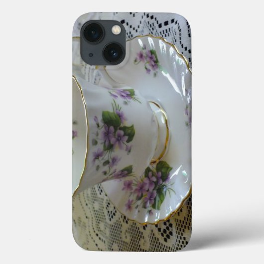  koningin Anne Violets Tea iPad Case (Achterkant)